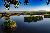 Xinjiang See mit Inselchen Xinjiang See mit Inselchen